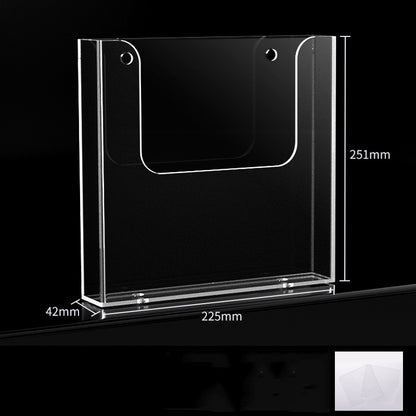 A4 Hanging Literature Holder W/ 2 Stickers