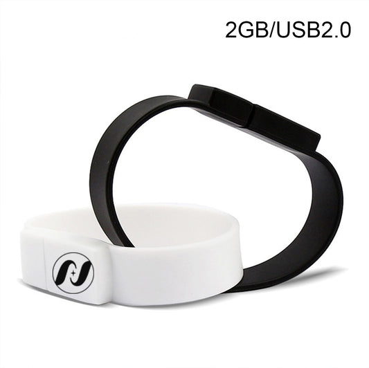 Silicone Wristband USB Flash Drive Bracelet 2 GB