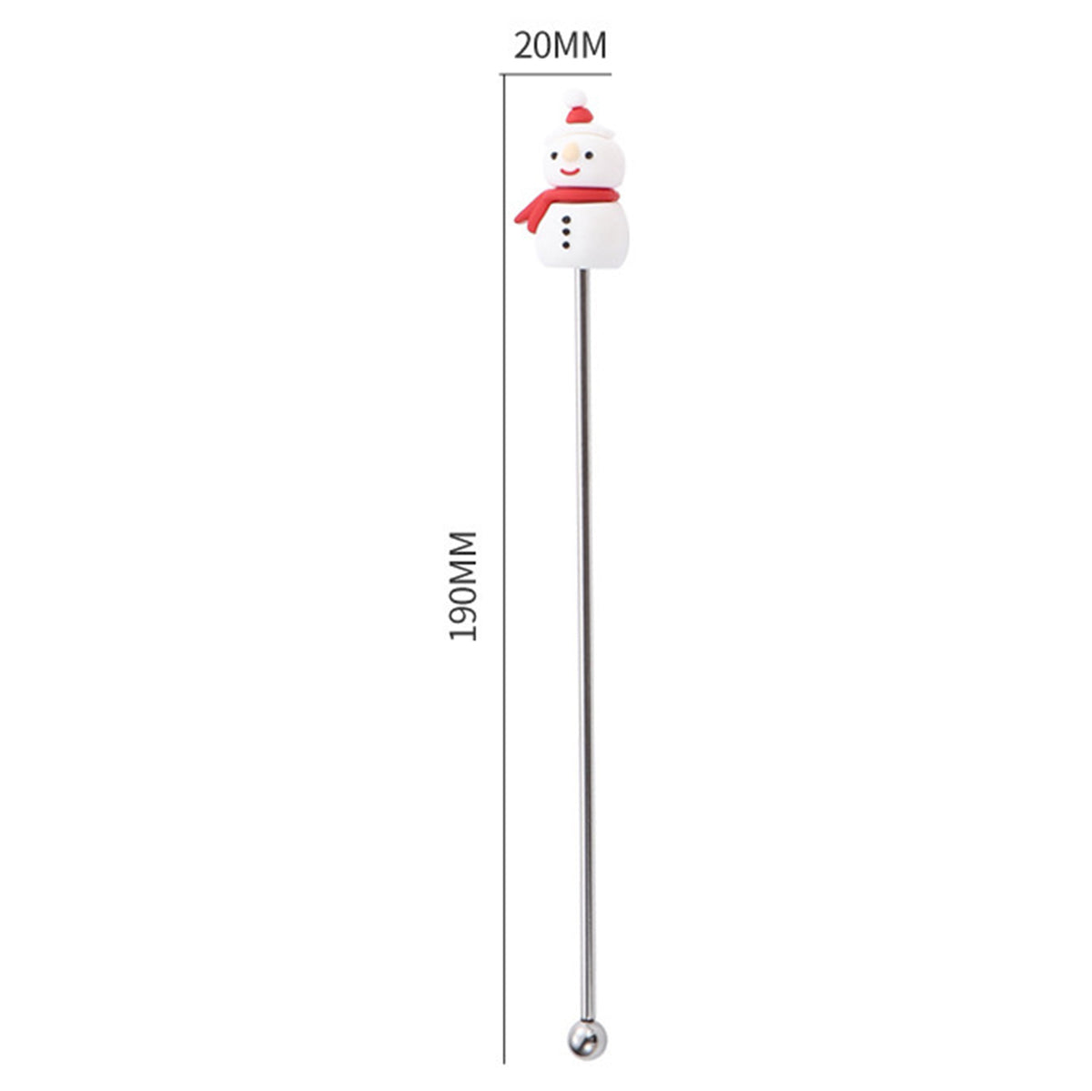 7.5 L Stainless Steel Snowman Top Beverage Stirrers Mixing Sticks