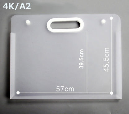 Waterproof Art Portfolio Folder A2 Art Storage Case W/ Handle for Drawing Sketch Photography Poster