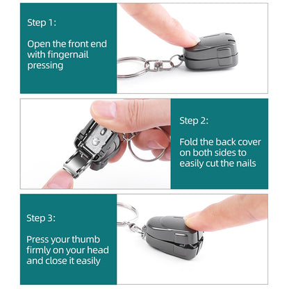 Portable Mini Stainless Steel Nail Clipper Keychain