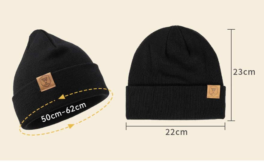 Unisex Adult Knit Cuffed Beanie Hat