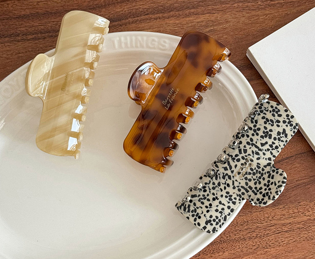 Large Size Rectangle Acetate Hair Claw Clips