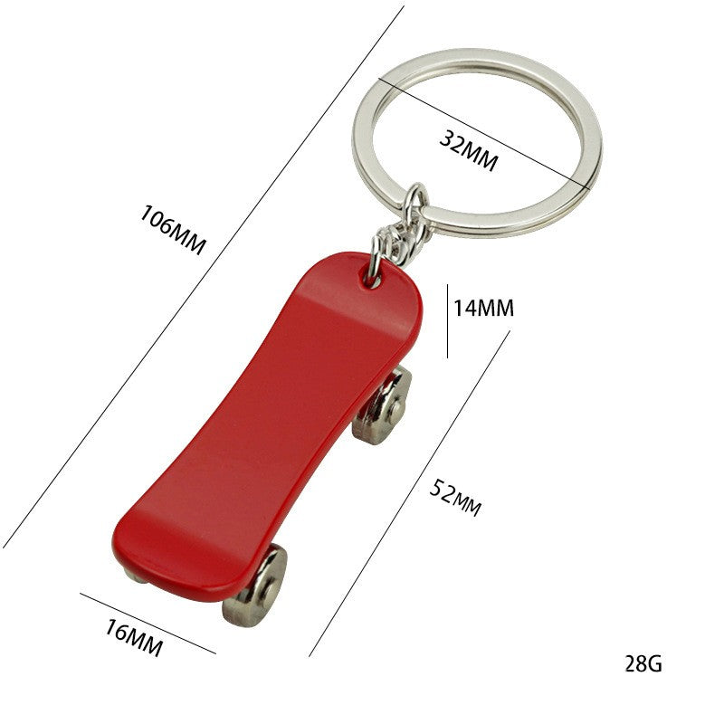 Zinc Alloy Scooter Keychain
