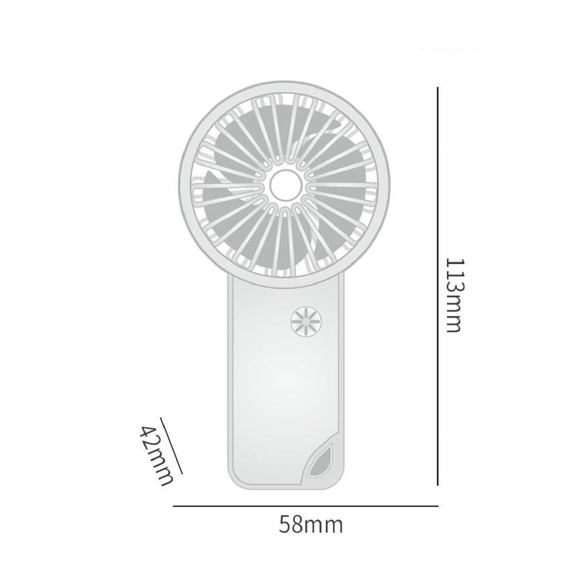 Mini Handheld Fan Portable Hanging Fan W/Carabiner