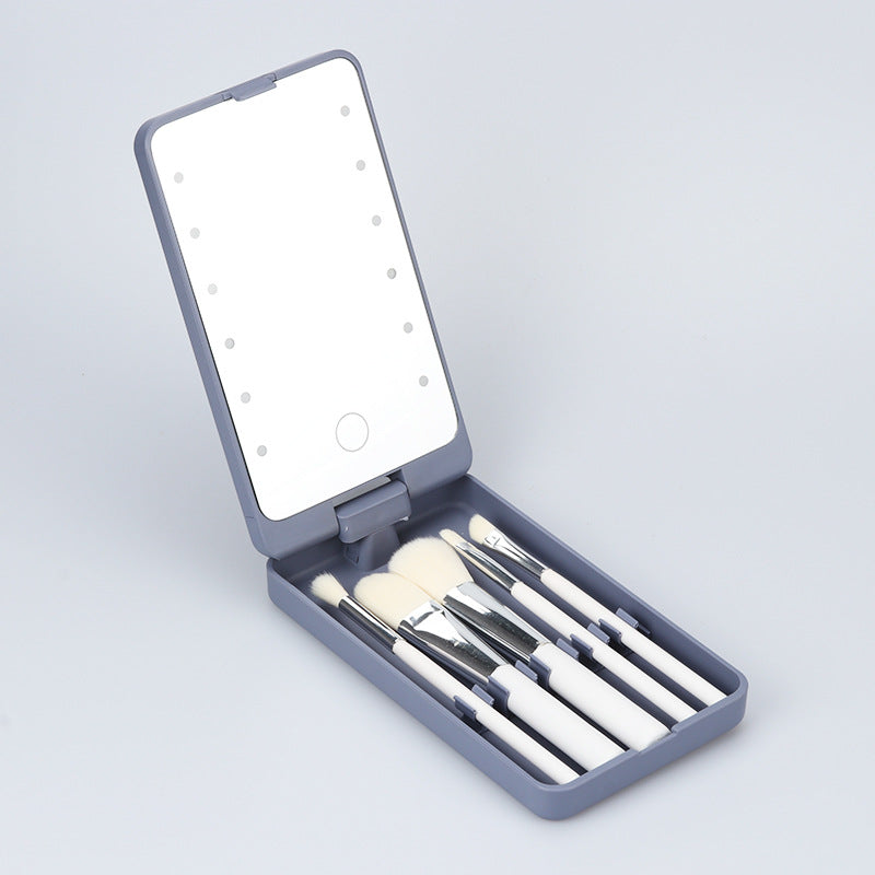 Portable Folding LED Make-up Mirror Box