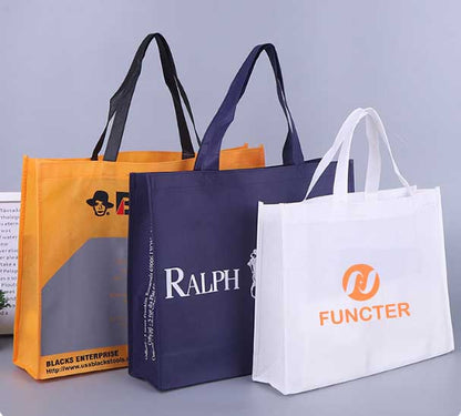 Full Custom Non-Woven Grocery Shopping Tote Bag