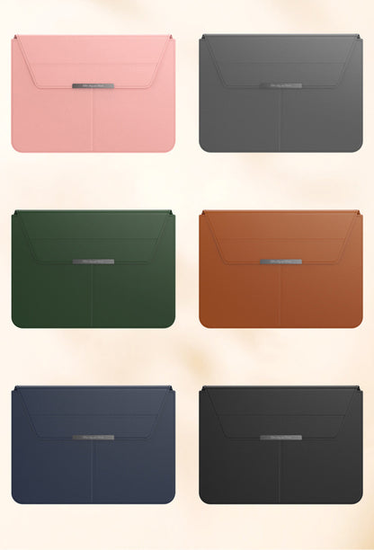 15" PU Leather Laptop Bag Multifunction