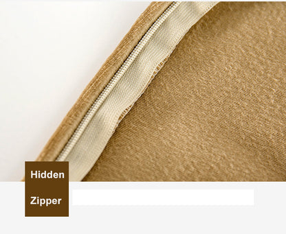 19.7 x 19.7" Premium Square Dutch Velvet Throw Pillowcase With Hidden Zipper