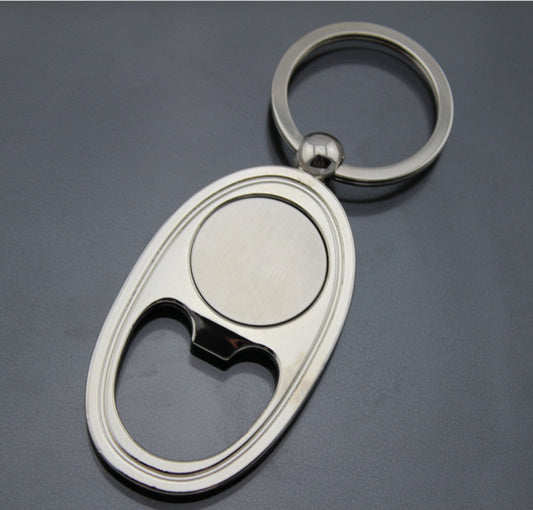 Ellipse Bottle Opener Key Tag