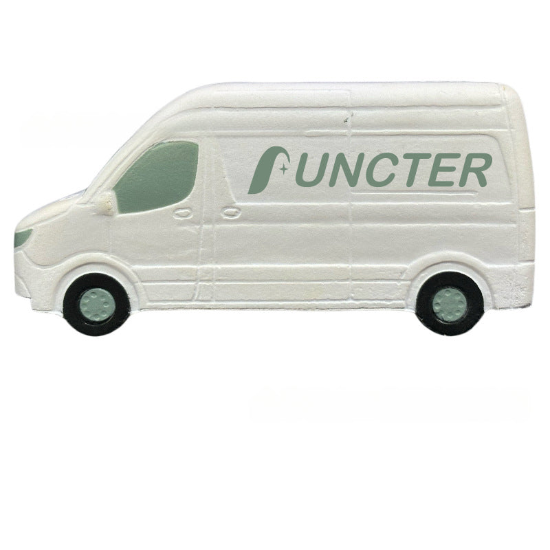 Minivan Stress Reliever PU Foam Toy Minivan Model Decoration Pressure Relief Grip Ball