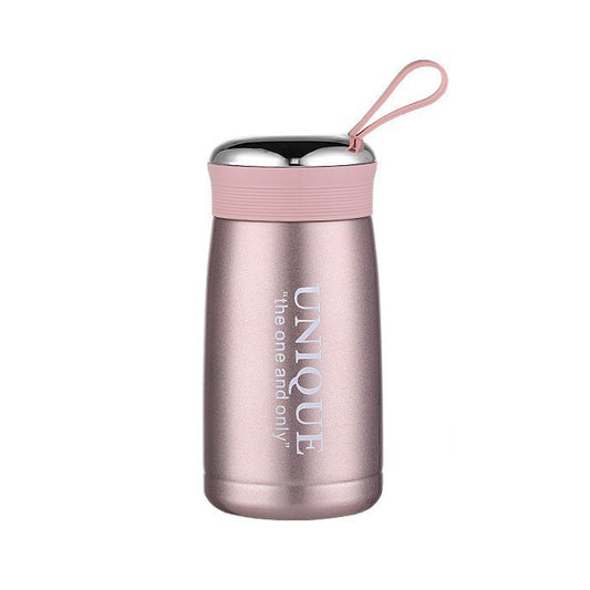 8.7oz/257ML 304 Stainless Steel Mini Insulated Water Bottle With Screw-on Lid Portable Vaccum Mug