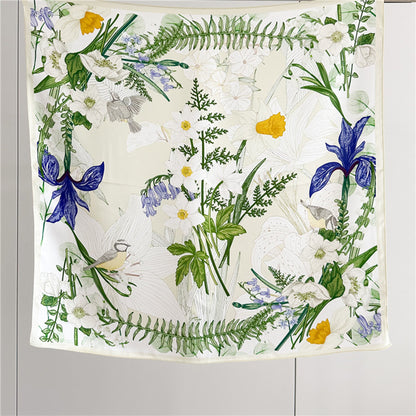 Custom 22" x 22" 100% Mulberry Silk Bandana Silk Satin Neck Scarf