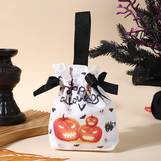 Custom Halloween Candy Canvas Bags