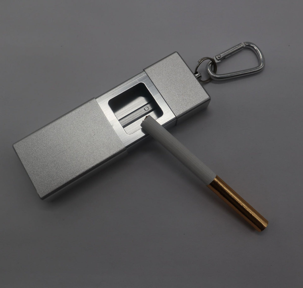 Portable Keychain Square Ash Tray with Key Ring