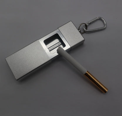 Portable Keychain Square Ash Tray with Key Ring