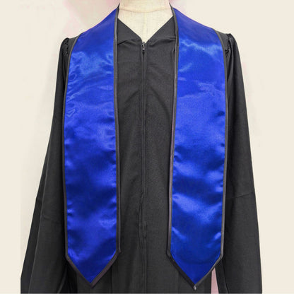Custom 84"L Unisex Adult Graduation Honor Stole Sash Classic End with Trim