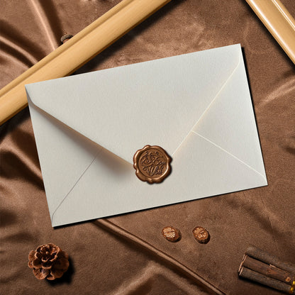 A4 Velour envelope Document Holder Bag File Folder With Wax Seal Stamp