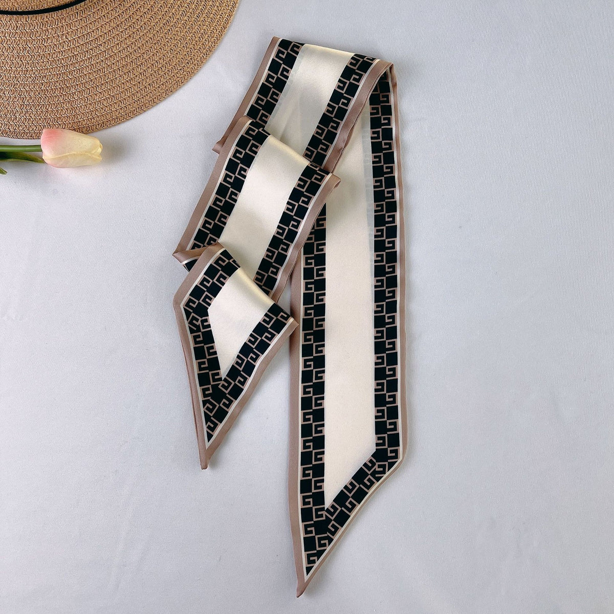 38 x3.5" Imitation Silk Scarf Neck Ribbon Scarf