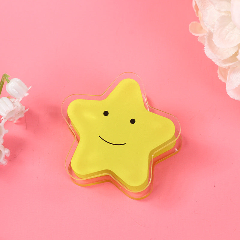 Star Shaped Acrylic Album Memo Clip Bag Binder Sealing Clip Food Bag Clamp-Two Sides Printing