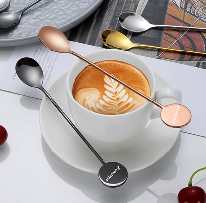 6.3" Long Round Top 304 Stainless Steel Cocktail Mixing Spoon