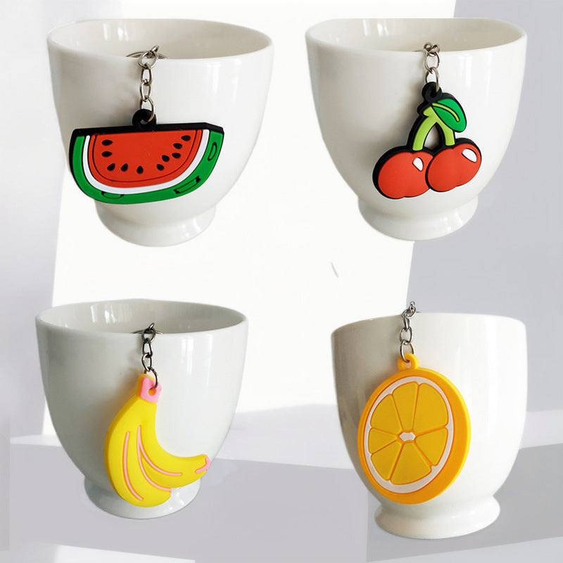 Custom 3D Raised Shaped Soft Touch PVC Keychain - Two Sides Printing