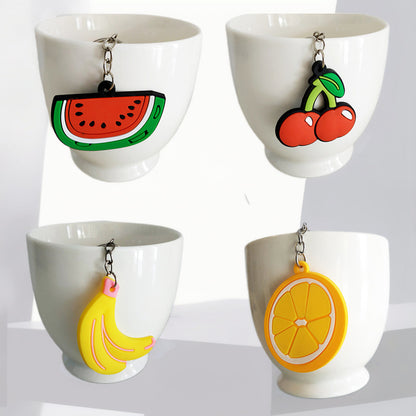 Custom 3D Raised Shaped Soft Touch PVC Keychain - Two Sides Printing