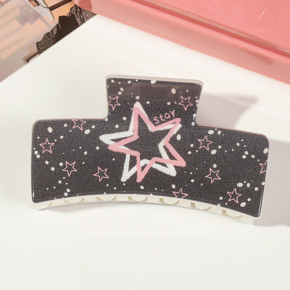 Full color printing Square Hair Claw Clip