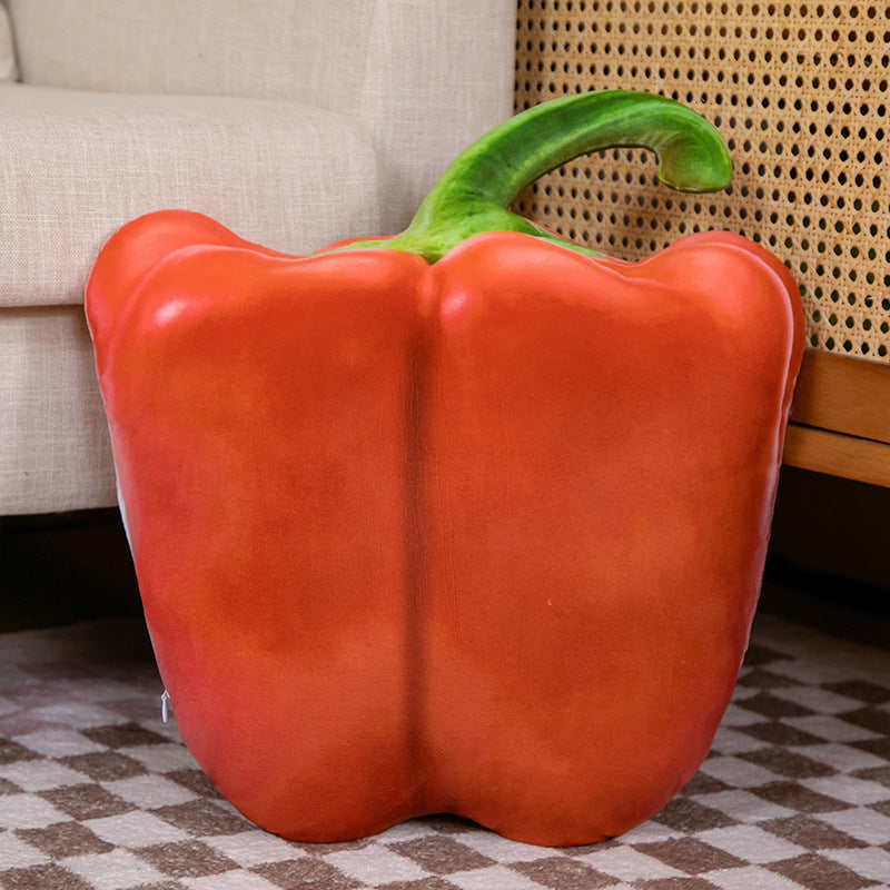 15'' to 20" Personalized Unique Stuffed Pillow Toy Custom Vegetable Red Pepper Shaped Pillow