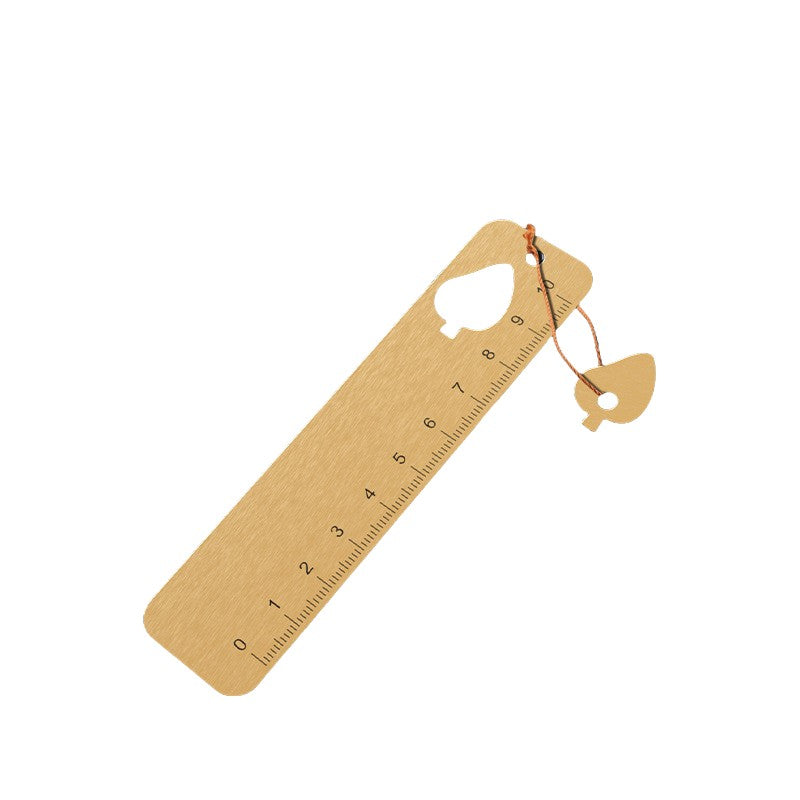 Leaf Shape Hollowed Out Metal Bookmark