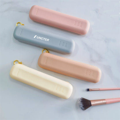 Silicone Makeup Brush Holder with zipper Portable Makeup Brush Bag Organizer Bag Makeup Brush Purse