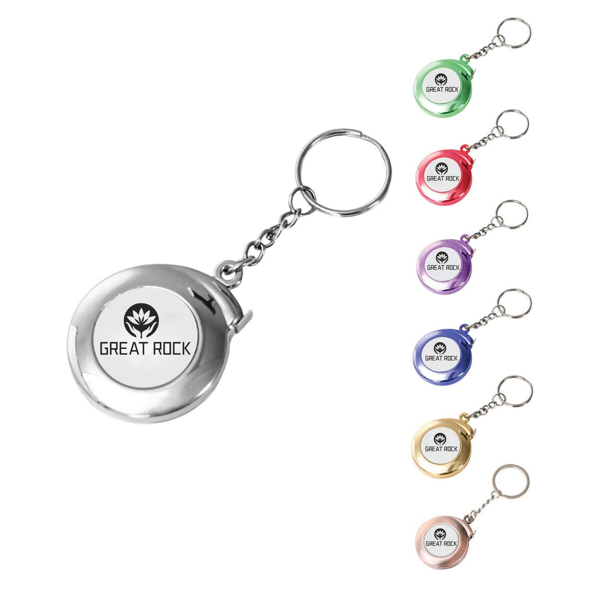 2 - Metre Extended Mini Retractable Metric and Imperial Tape Measure with Keychain