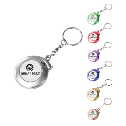 2 - Metre Extended Mini Retractable Metric and Imperial Tape Measure with Keychain