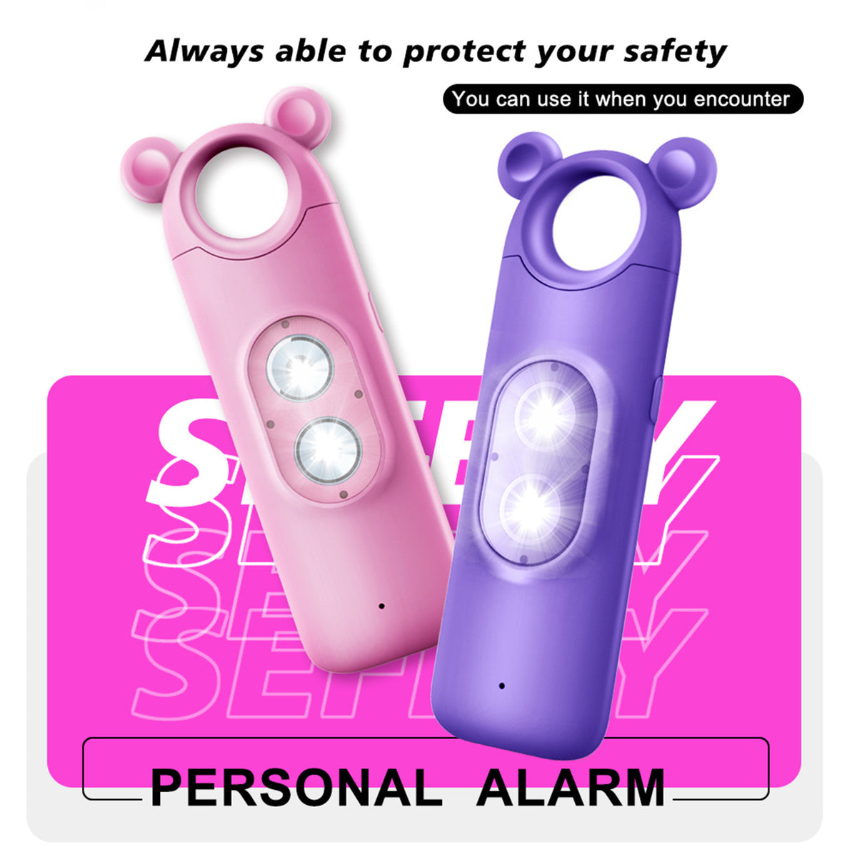 Personal Alarm Key Chain Emergency Safety Alarm For Women