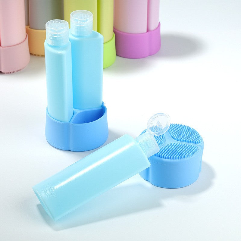 2.26 oz 3-In-1 Silicone Travel Bottles, Leakproof Refillable Toiletry Containers For Trip Luggage