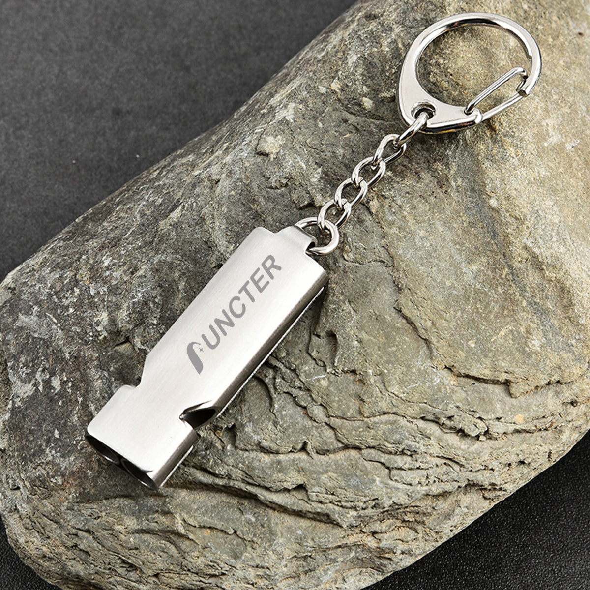 304 Stainless Steel Outdoor Survival Whistle Two Tube Whistle