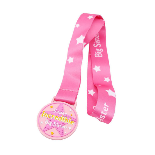 Custom 3D Embossed PVC Competition Medal Sports Winner Medal w/ Neck Ribbon