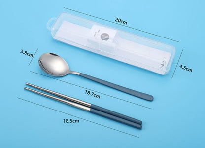 304 Stainless Steel Spoon Chopsticks Tableware Set