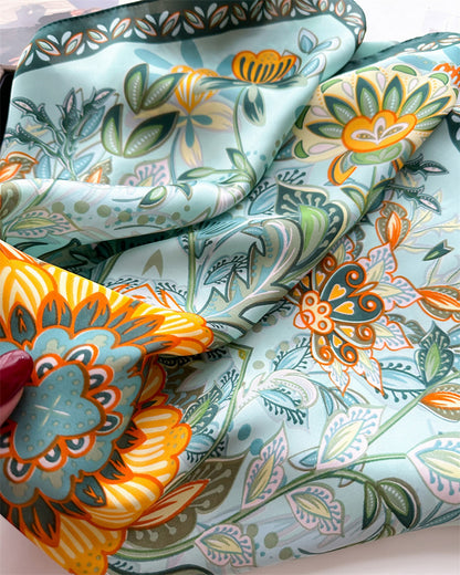 Custom 27.5" x 27.5" Silk Like Hair Wrapping Women's Headscarf