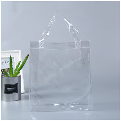 PVC Transparent Tote Bag Clear Shoulder Bag Stadium Approved Bag