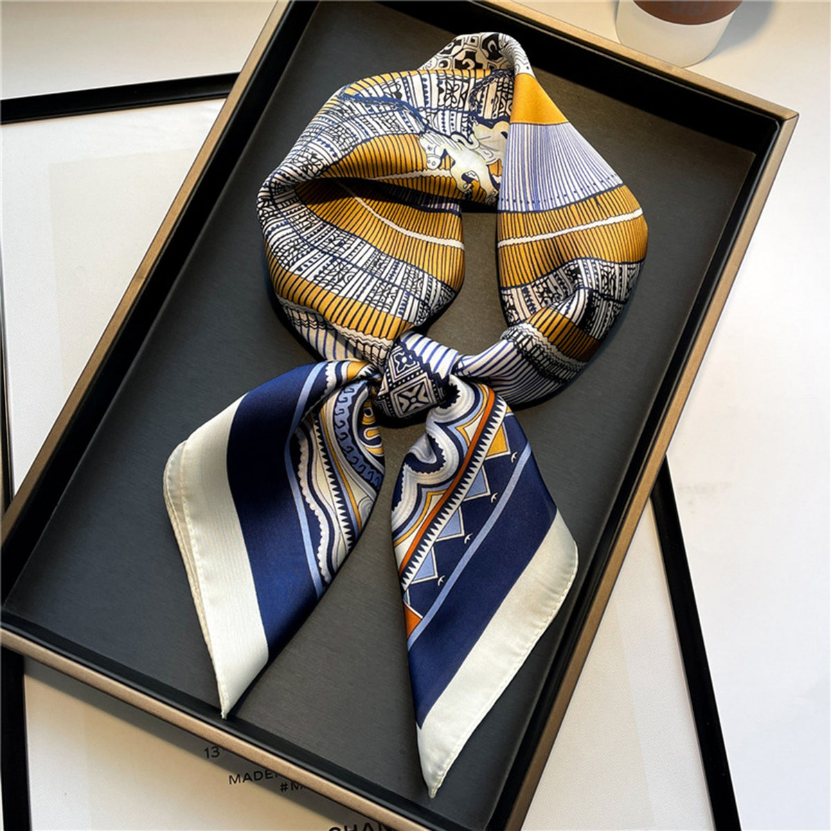Custom 25.6" x 25.6" Silky Satin Head Scarf Hair Bandanas