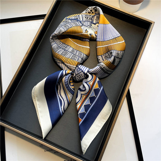 Custom 25.6" x 25.6" Silky Satin Head Scarf Hair Bandanas