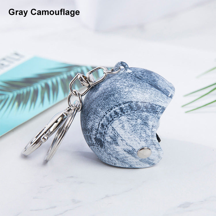Custom Camouflage Motorcycle Helmet Keychain Phone Pendant Bag Keyring Bag Pendant Charm Accessories