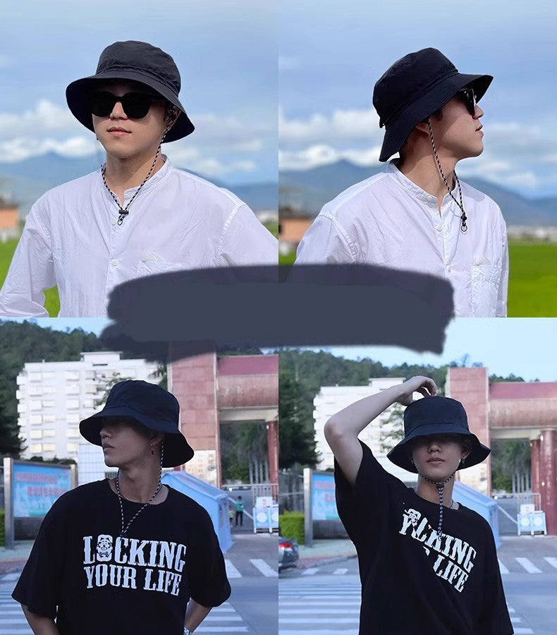 Quick Dry Packable Bucket Hat Outdoor Water-Resistant Sun Hats with Hanging Hook