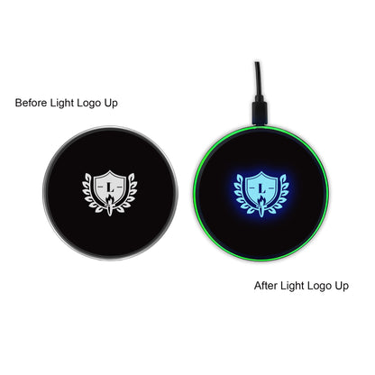 Flashing LED Light Up Wireless Charger (Blue Light)