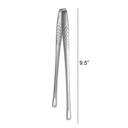 9.5" L Stainless Steel Serving Tongs BBQ Tongs