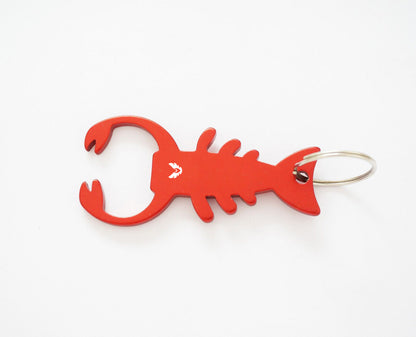 Creative Design Lobster-Shaped Bottle Opener w/Key Tag
