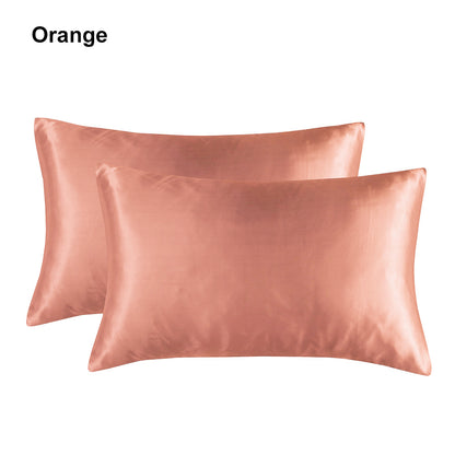 Full Printed 20 x 36" Premium Square Satin Silk Throw Pillowcase - Envelope Closure