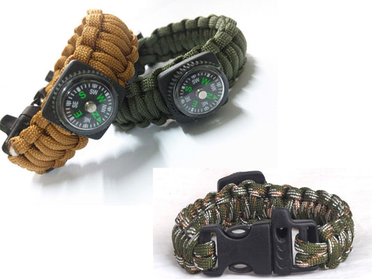 Survival Bracelet w/Compass