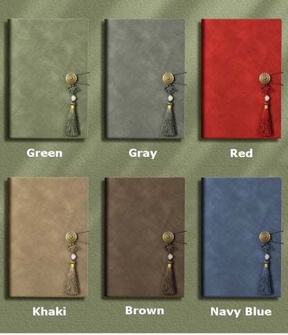 A5 PU Leather-Bound Business Notebook Writing Journal Executive Notebook Meeting Note